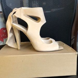 Zara suede heels